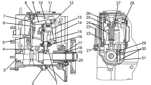Схема двигателя д-180